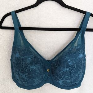 Understance Ivy Bra, Blue Coral, 32H, Lightly Padded, Underwire